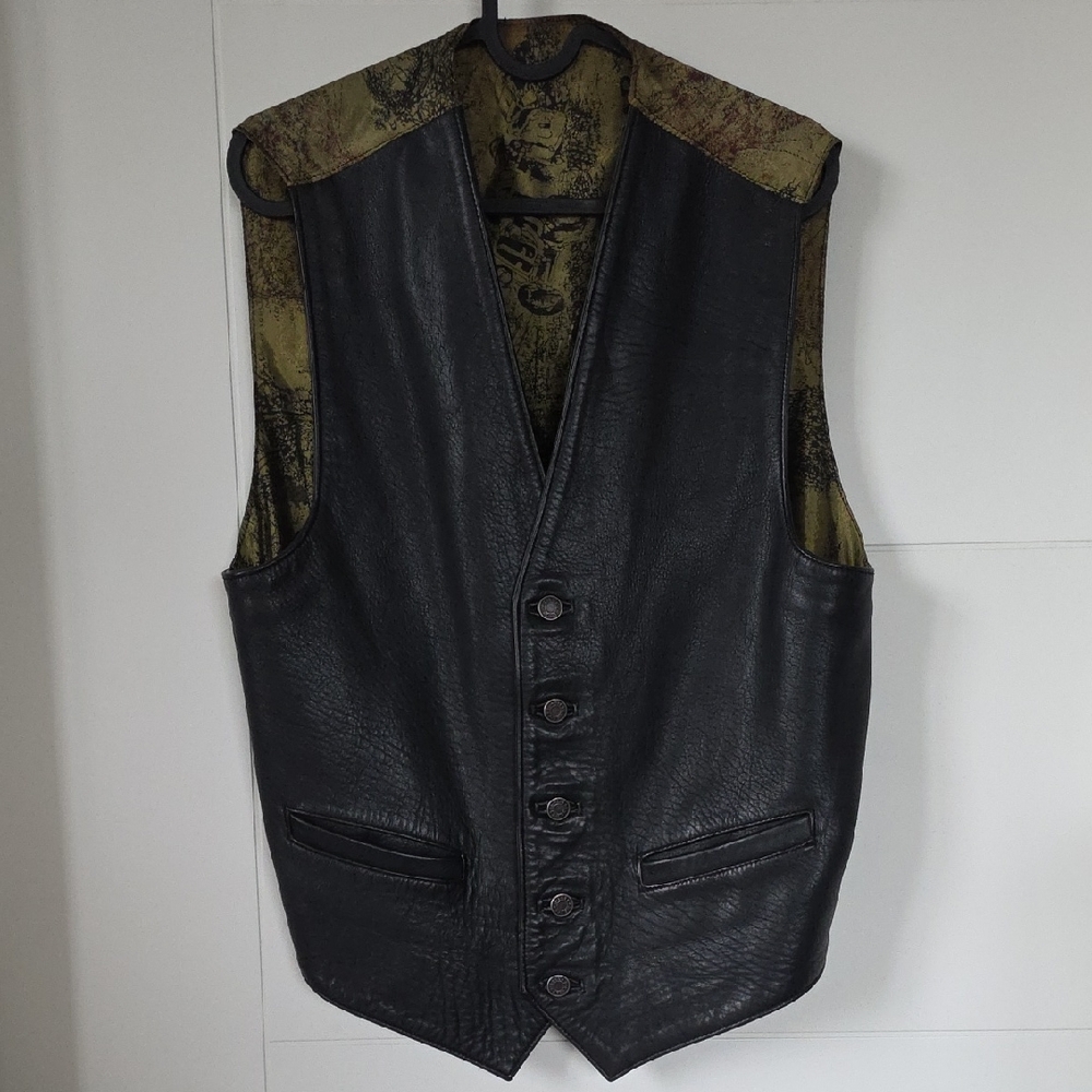 Vintage Genuine Leather Vest